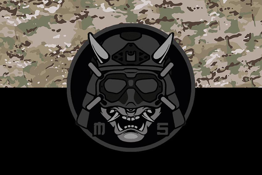 Прапор роти ударних БПЛА 109 ОБрТрО ЗСУ камуфляж-чорний