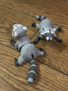 3D фігурка єнот , шарнірна іграшка, рухома іграшка