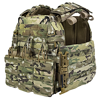 Тактическая плитоноска с размером М камербанд + подсумок в цвете Multicam Usa