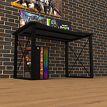 Ігровий стіл Лофт для геймерів із металу і ЛДСП Rasin LOFT-14 ZEUS-Game