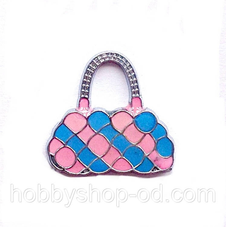Підвіска з емаллю Сумочка (2*2 см), фото 1