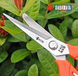 Секатор-ножиці 245 мм Sagawata, садові подовжені з неіржавкої сталі, фото 7