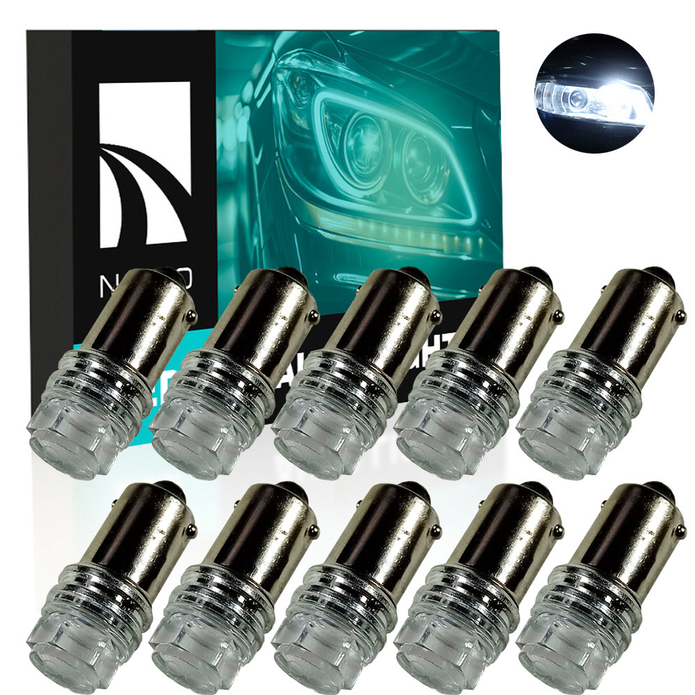 Комплект світлодіодних ламп NAPO LED BA9S-2835-3smd T4W Ba9s колір світіння білий 10 шт, фото 1