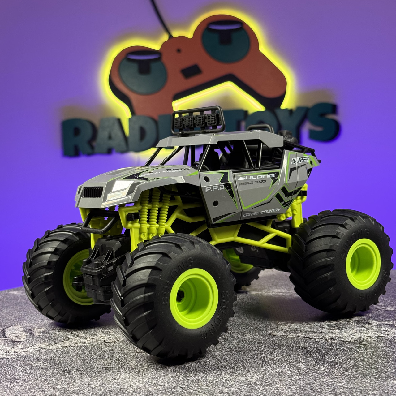 Монстр Трак на радіоуправлінні Void Monster Truck Сірий | Джип на пульті управління | Машинка на радіокеруванні, фото 1