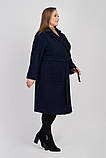 Жіноче стильне пальто-кардіган великих розмірів М-1110, фото 3