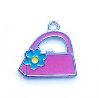 Підвіска з емаллю Сумочка (2,2*2,2 см)