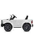 Дитячий електромобіль джип пікап Dodge RAM (білий колір), фото 5