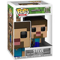 Фігурка Стів. Фанко Поп Майнкрафт. Funko POP Minecraft. Статуетка Стів (Steve) з гри Майнкрафт 10 см, фото 4