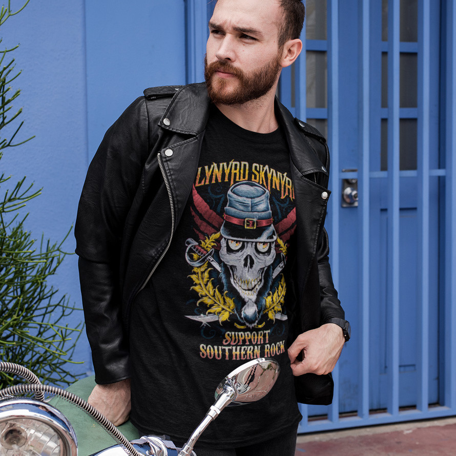 Футболка унісекс Lynyrd Skynyrd (Support Southern Rock) XS чорний, фото 1