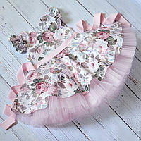 Сукня для дівчинки з фатину "Вінтажні троянди" (різні розміри)