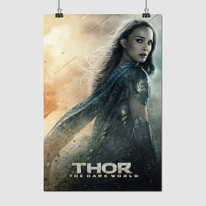 Плакат "Тор 2: Царство темряви, Джейн Фостер, Марвел, Thor 2: Dark World (2013)", 60×40см