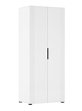 Шафа розпашна 2Д з МДФ/ДСП у спальню, дитячу Амелія білий глянець/білий Світ Меблів