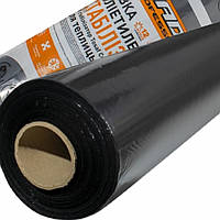 Пленка черная мульчирующая 30 мкм 1 м*1000 м для клубники, малины, помидор, мульчирование грунта, полиэтиленов