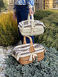 Корзина Великодня Голендер в білому/ природному кольорі . Арт: 0056, фото 7