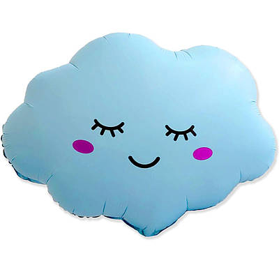 FlexMetal Фігура Хмари блакитного кольору Matte Baby Blue Фольгована куля — В УП MrShar