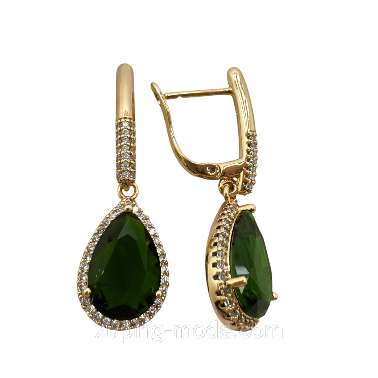 Сережки ксюпінг. 36х12. 18 к