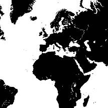 Плакат "Карта світу з компасом, чорно-біла", 43×60см, фото 2