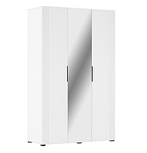 Шафа розпашна 3ДЗ з МДФ/ДСП у спальню, дитячу Амелія білий глянець/білий Світ Меблів