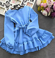 Сукня ошатна для дівчинки, волани Мілана| розміри 98 по 164