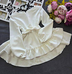 Сукня ошатна для дівчинки, волани Мілана| розміри 98 по 164