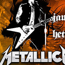 Плакат "Металліка, колаж, Metallica", 43×60см, фото 2
