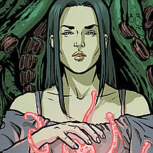 Плакат "Ктулху і культістка, Ktulhu, Lovecraft", 60×44см, фото 2