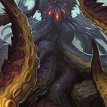 Плакат "Варкрафт, древній бог Азероту Н'Зот, Лавкрафт, N'Zoth, WarCraft", 60×43см, фото 2