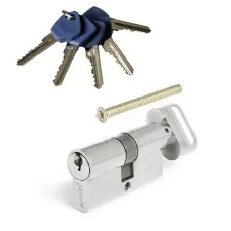 Циліндровий механізм APECS EC-70-C-NI нікель з вертушком 5 англійських ключів
