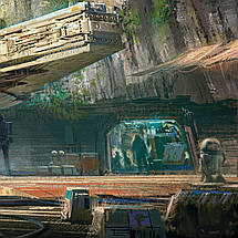 Плакат "Зоряні Війни, Тисячолітній сокіл, концепт-арт, Star Wars", 34×60см, фото 3
