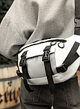 Повсякденна містка велика стильна сумка бананка жіноча з екошкіри, Жіноча поясна сумка бананка, фото 4