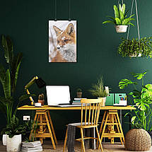 Плакат "Лисиця у снігу", 60×40см, фото 5