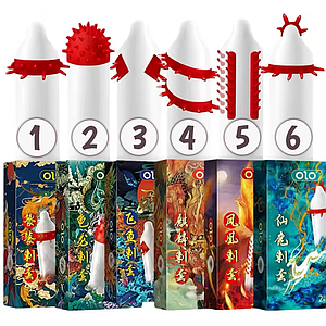 Презервативи OLO Dragon з вусиками 18 см 1 шт. в упаковці різні види