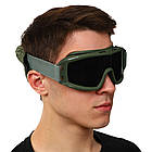 🔥 Тактична маска-окуляри "Балистика" (Олива) з поляризацією, стрілецькі, балістичні, військові, фото 7