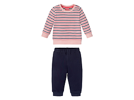 Дитячий комплект світшот та штани для дівчинки lupilu 86-92 см (12-24М)