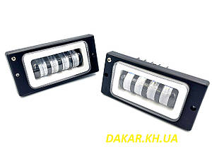 ВАЗ2110-2115 з габаритом та поворотоом 40W фари світлодіодні протитуманні врізні v1