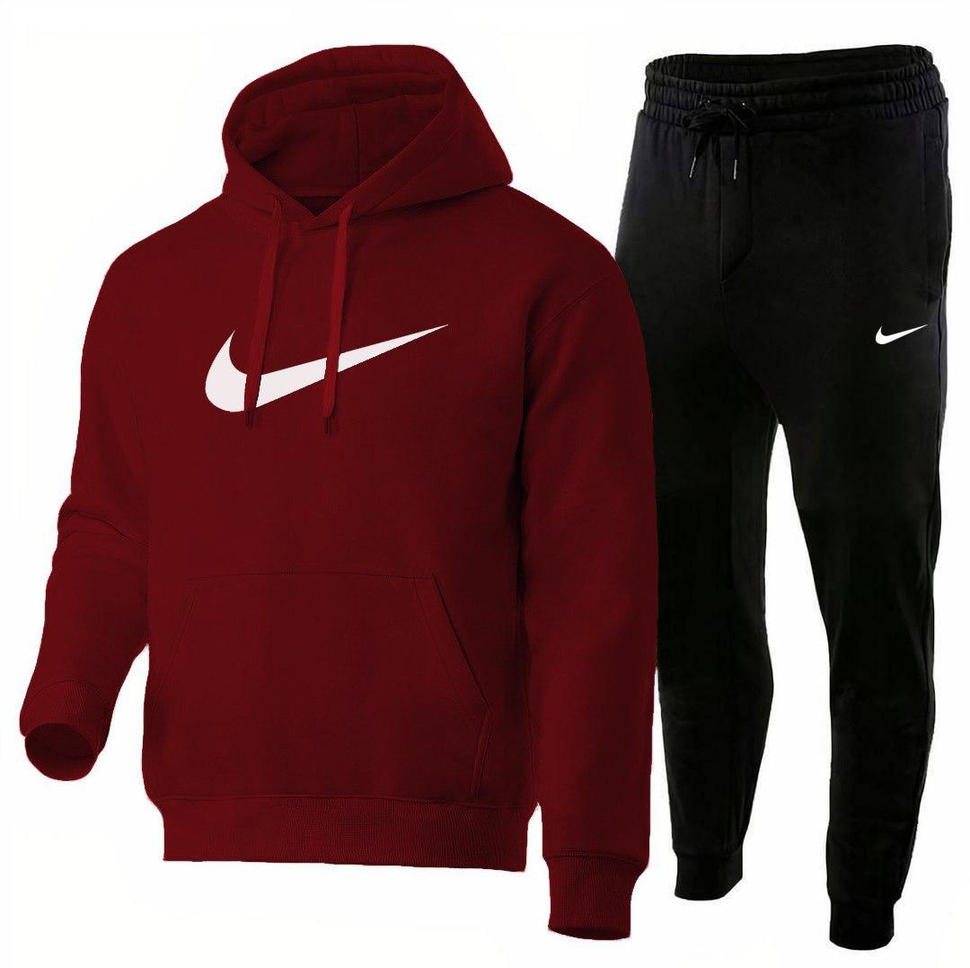Спортивний костюм Nike чоловічий весняний осінній кофта і штани з капюшоном найк синій-чорний