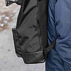 Рюкзак ROLLTOP Neptun міський чорний тканинний на 18 -23 літрів РОЛ ТОП, фото 7