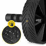 Ролик (гімнастичне колесо) для преса 4FIZJO Ab Wheel Black/Blue (P-5907739314857), фото 10