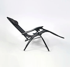 Розкладне крісло шезлонг LEOBRO Zero Gravity темно-сіре (HT-167D DARK GREY), фото 4