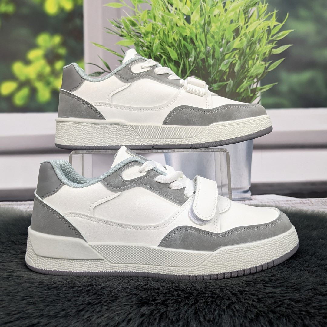 Кросівки жіночі Swin-shoes білі з сірим демісезонні 4795