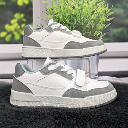 Кросівки жіночі Swin-shoes білі з сірим демісезонні 4795, фото 1