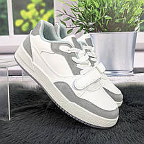 Кросівки жіночі Swin-shoes білі з сірим демісезонні 4795, фото 4