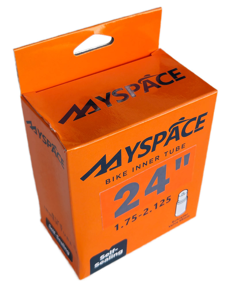 Камера антипрокольна Myspace 24 x 1,75 / 2,125 AV (48 мм) з гелем-герметиком, фото 1