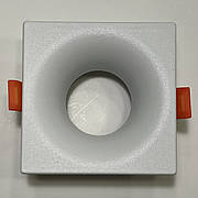 Білий 8,5см квадратний точковий врізний світильник (905-8805 WH)