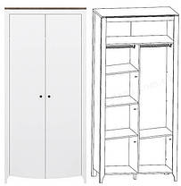 Шафа Каріна комбінована SZF2D  2200х1030х590мм німфея альба + дуб сонома трюфель  Гербор, фото 3