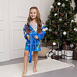 Халат дитячий з плюшевого велюру Stitch 18153 98-104 см ly, фото 3