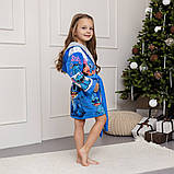Халат дитячий з плюшевого велюру Stitch 18153 98-104 см ly, фото 4