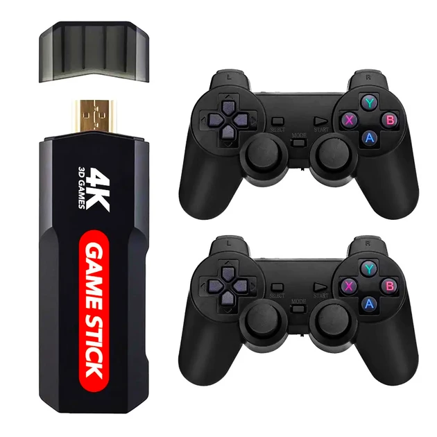 Ігрова консоль-приставка Q8 (64 gb, 30000 ігор, GAME STICK) два бездротові джойстики
