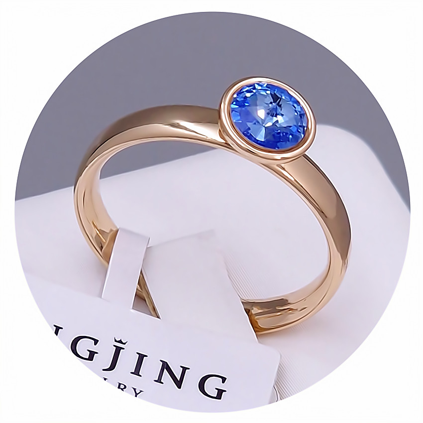 Каблучка XР. Позолота 18К. Камені: Swarovski. Є: 16р роз'єм