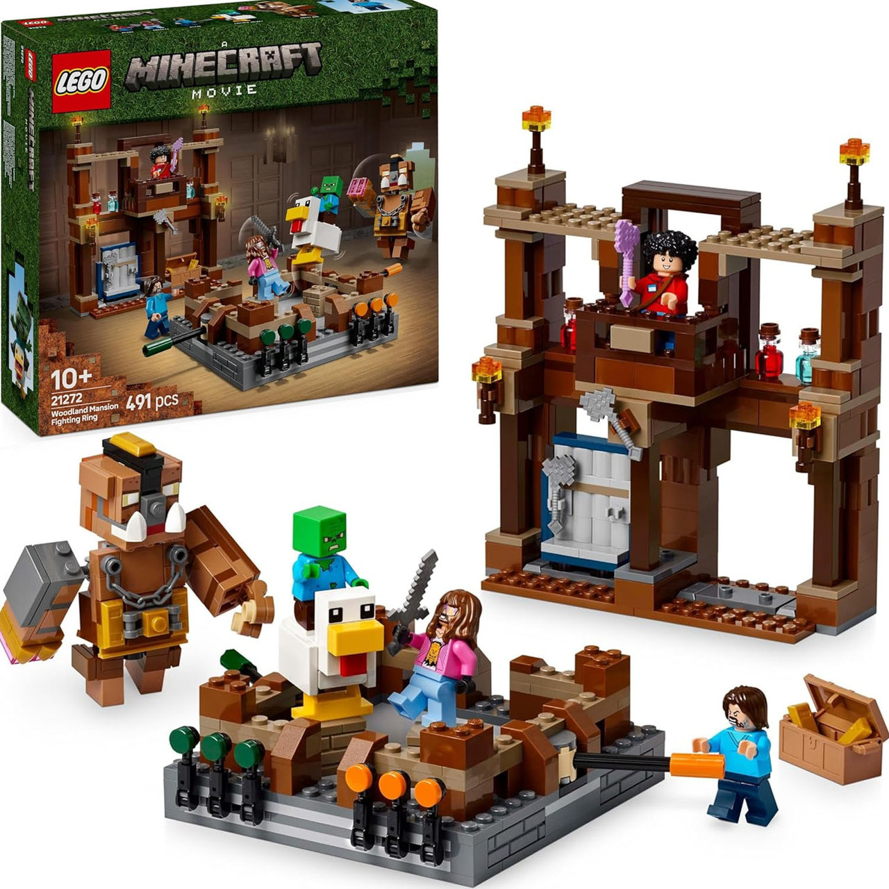 Конструктор Лего Майнкрафт Бійцівський ринг у лісовому особняку Lego Minecraft 21272
